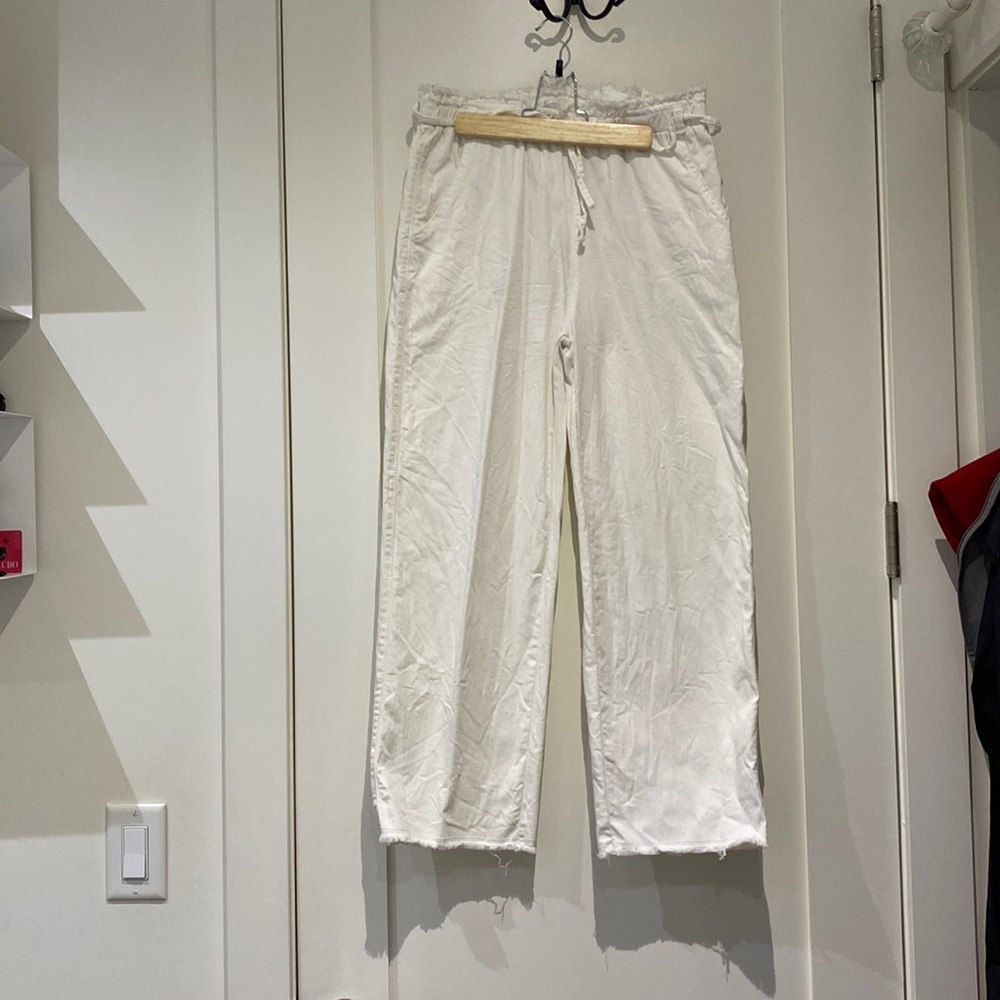 White wide leg jeans
